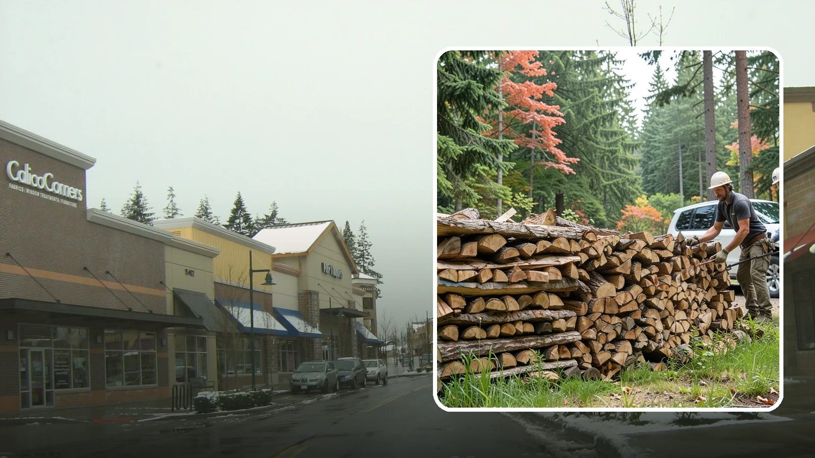 Quarter Cord Firewood in Mill Creek, Snohomish County, WA - A quarter cord of seasoned firewood, a right-sized supply for light or occasional home burning.