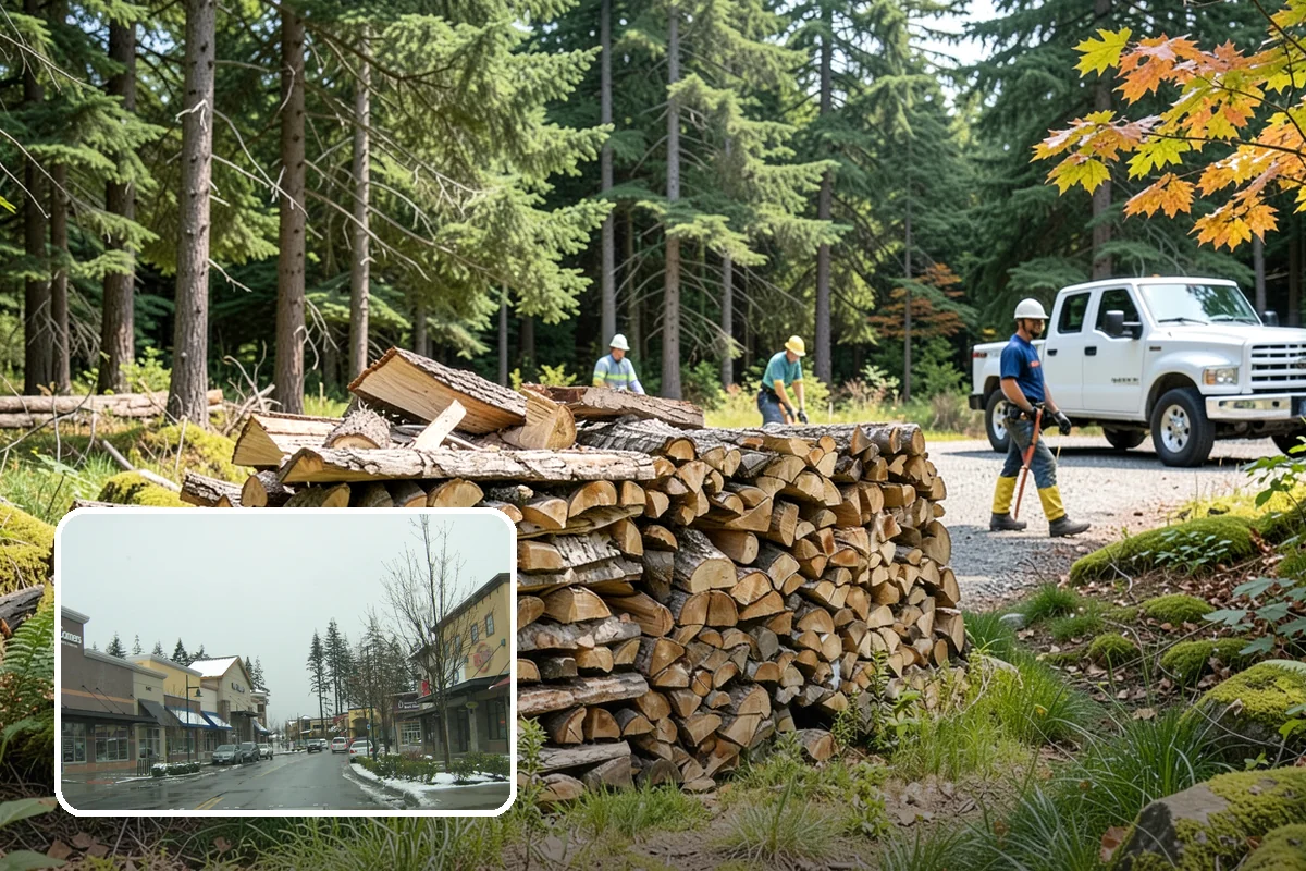 Quarter Cord Firewood in Mill Creek, Snohomish County, WA - A manageable amount that does not overwhelm your yard