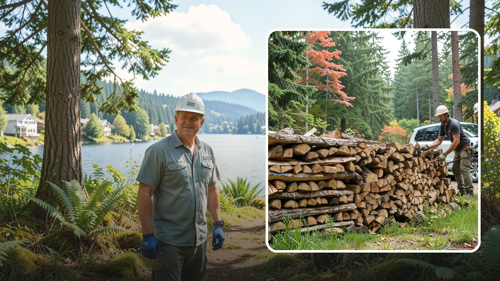 Quarter Cord Firewood in Milton, King County, WA - A quarter cord of seasoned firewood, a right-sized supply for light or occasional home burning.