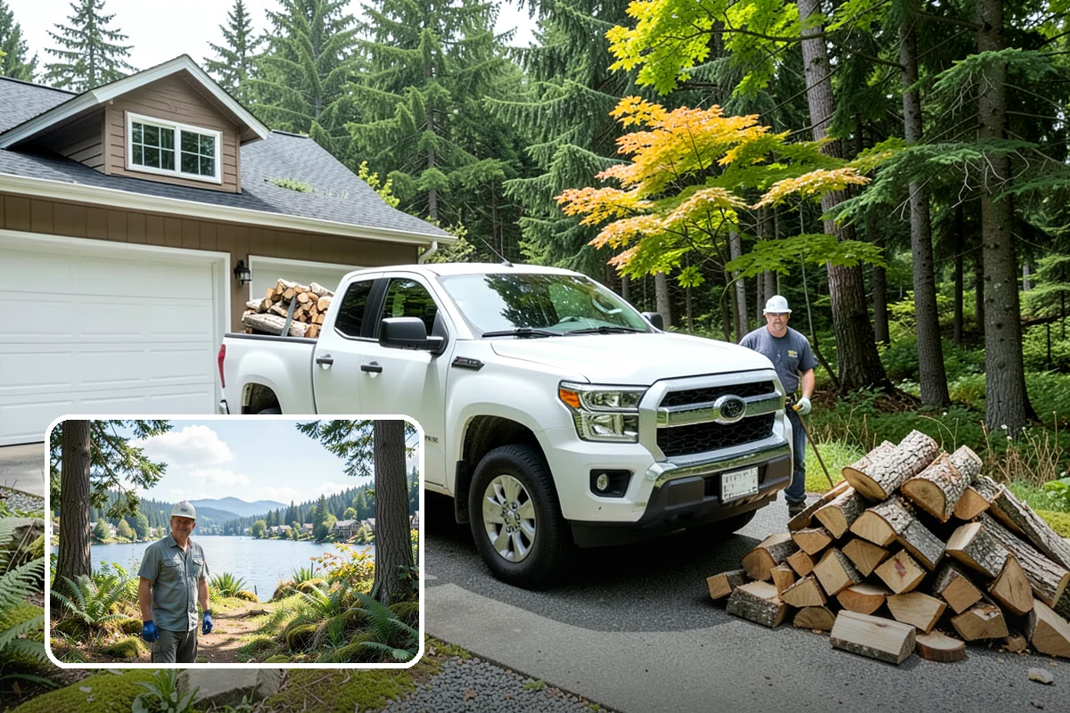 Quarter Cord Firewood in Milton, King County, WA - A manageable amount that does not overwhelm your yard