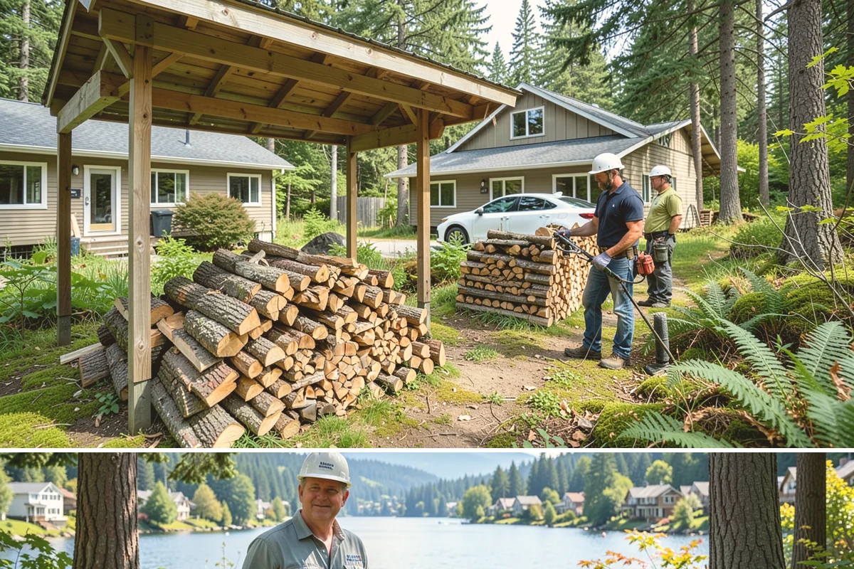 Quarter Cord Firewood in Milton, King County, WA - Order in early fall to have a light supply seasoned and ready before the first cold snap.