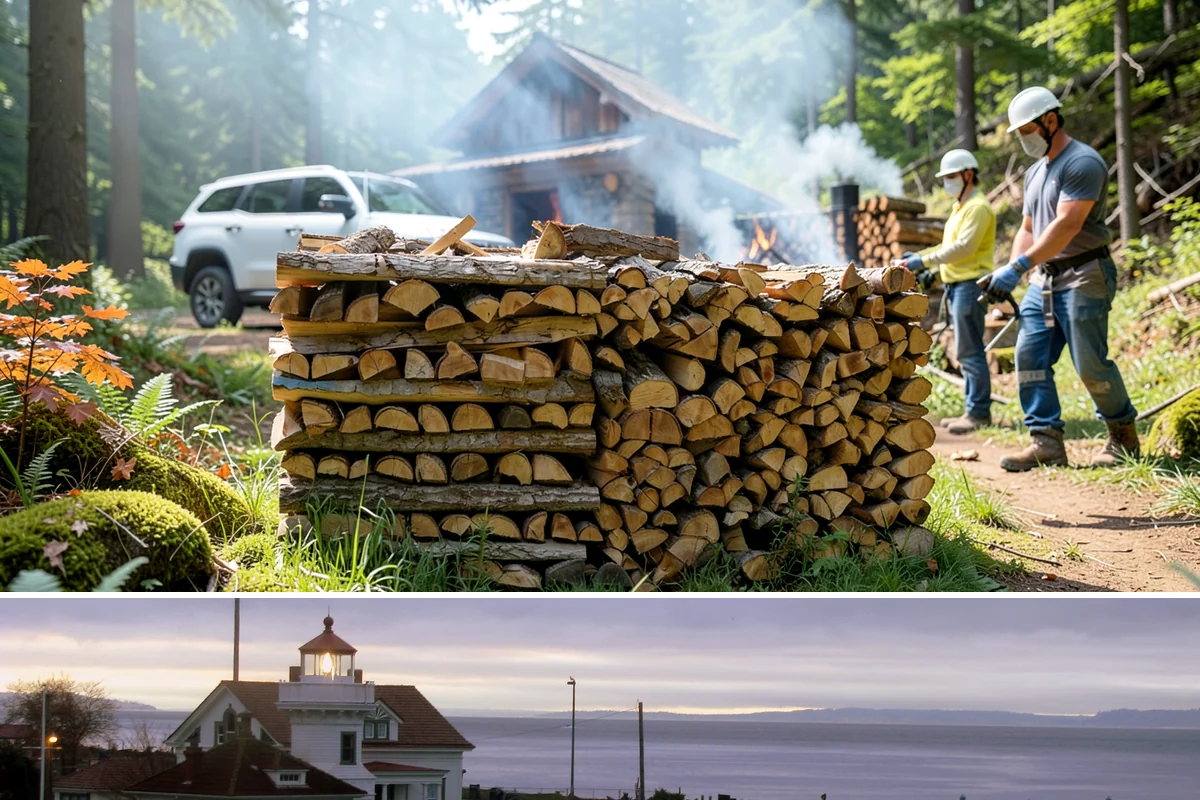Quarter Cord Firewood in Mukilteo, Snohomish County, WA - Order in early fall to have a light supply seasoned and ready before the first cold snap.