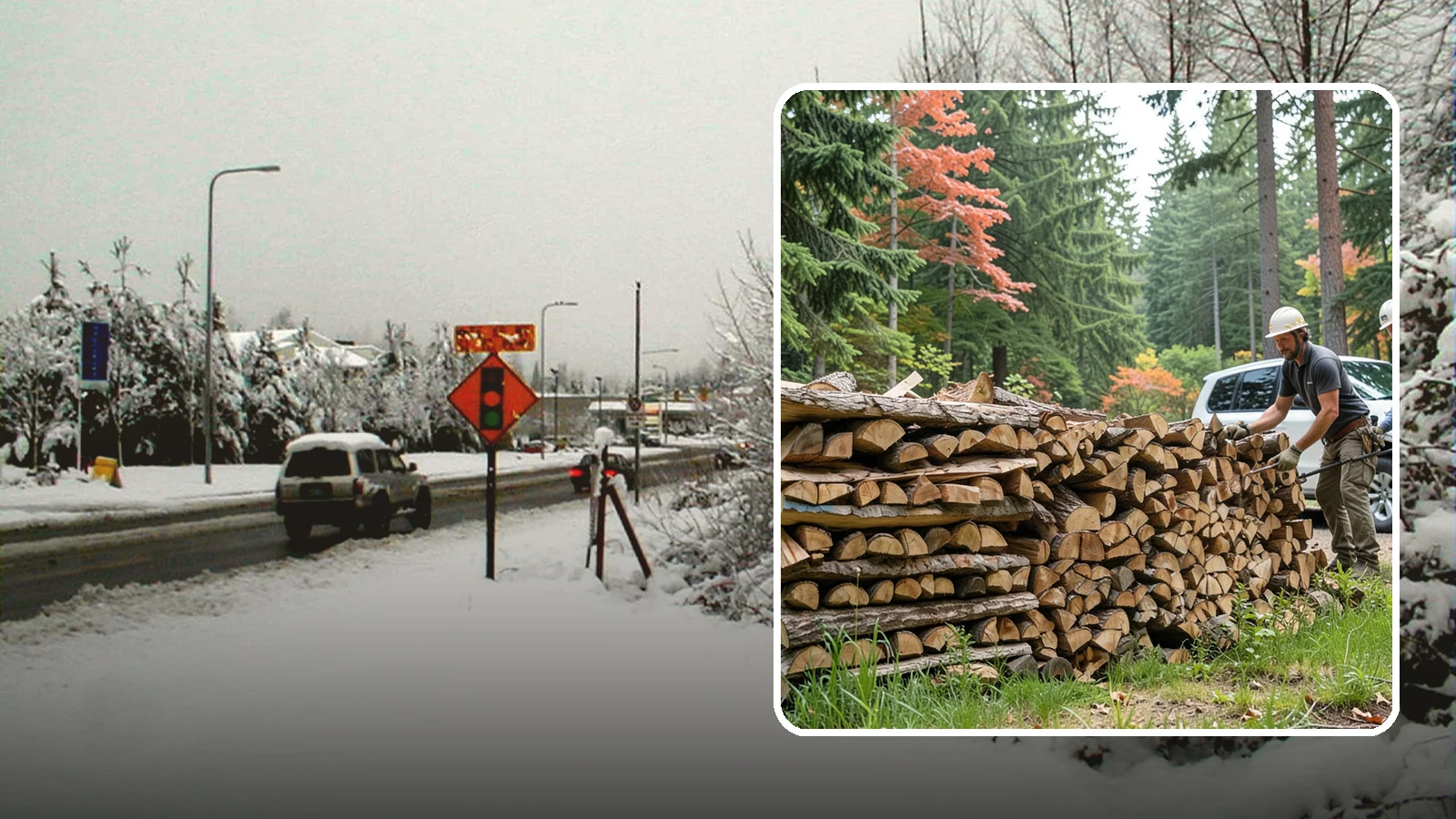 Quarter Cord Firewood in Newcastle, King County, WA - A quarter cord of seasoned firewood, a right-sized supply for light or occasional home burning.