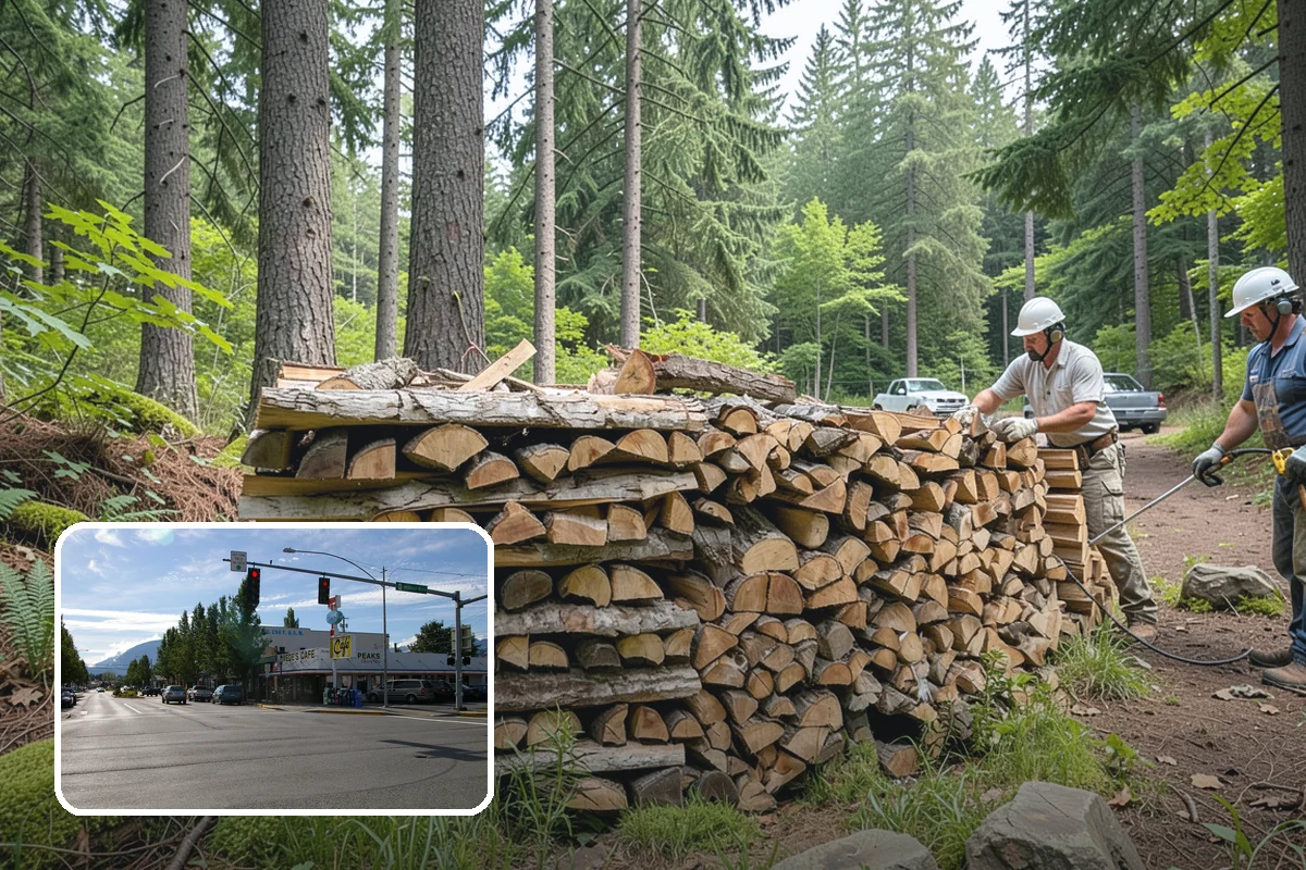 Quarter Cord Firewood in North Bend, King County, WA - A manageable amount that does not overwhelm your yard