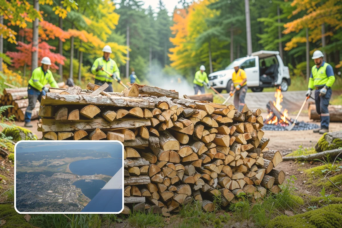 Quarter Cord Firewood in Oak Harbor, Island County, WA - A manageable amount that does not overwhelm your yard