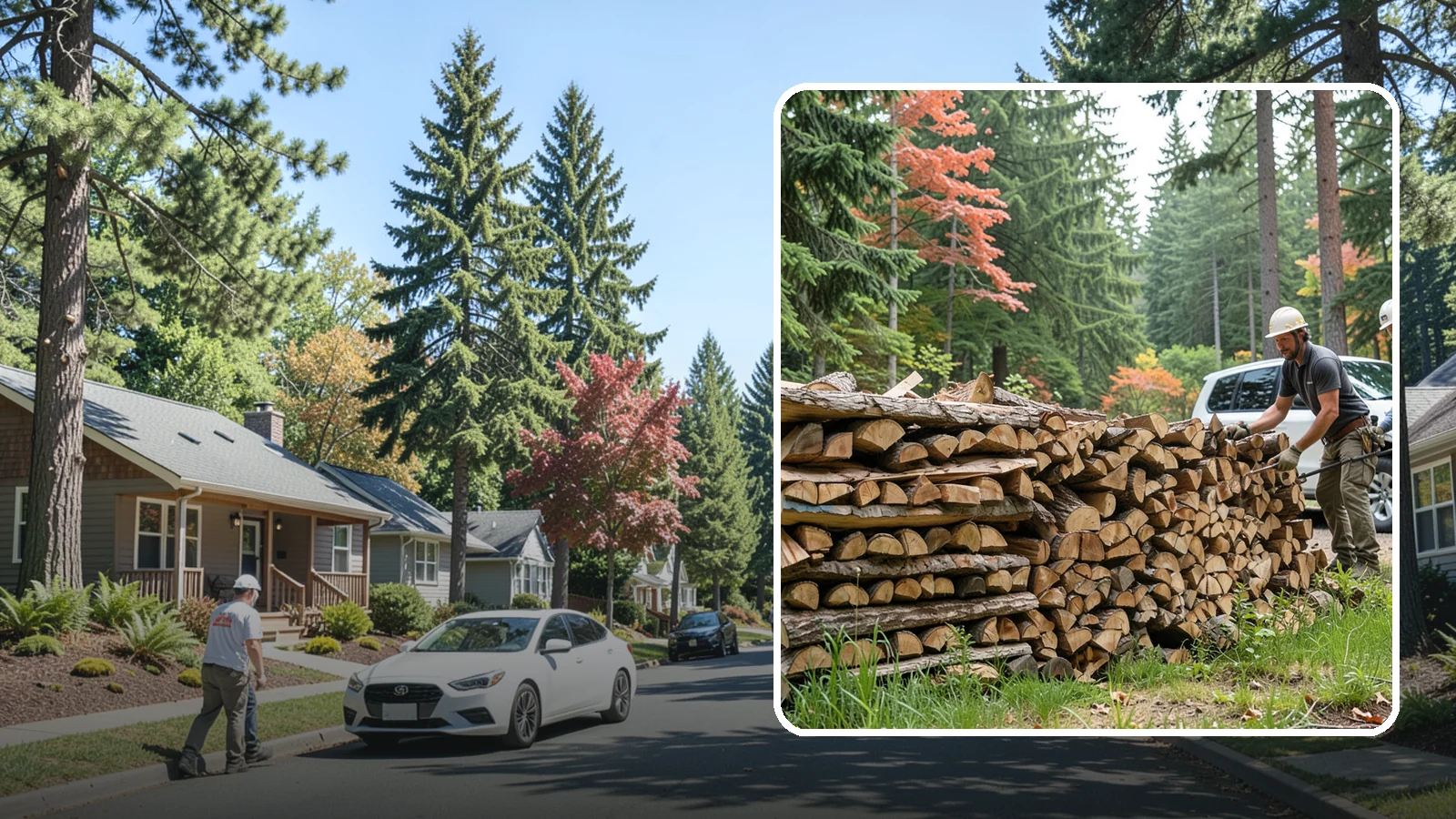 Quarter Cord Firewood in Orting, Pierce County, WA - A quarter cord of seasoned firewood, a right-sized supply for light or occasional home burning.