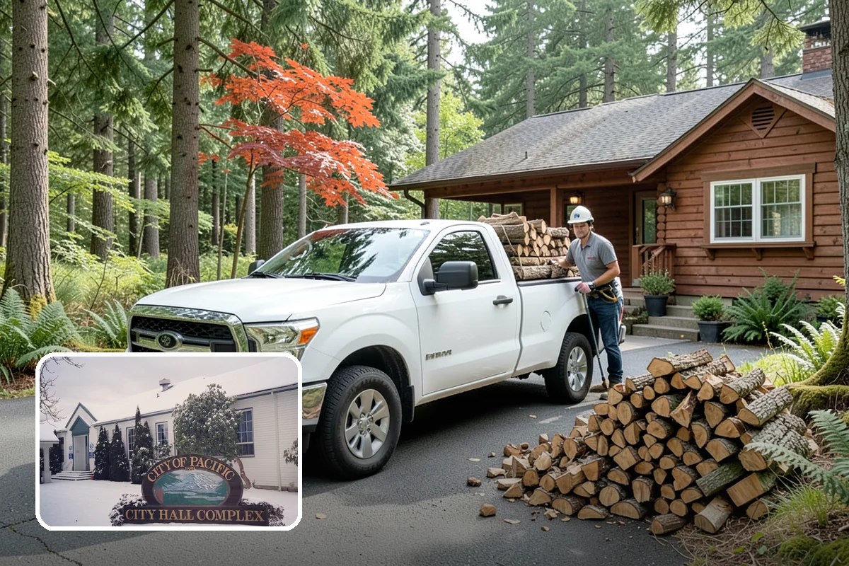 Quarter Cord Firewood in Pacific, King County, WA - A manageable amount that does not overwhelm your yard