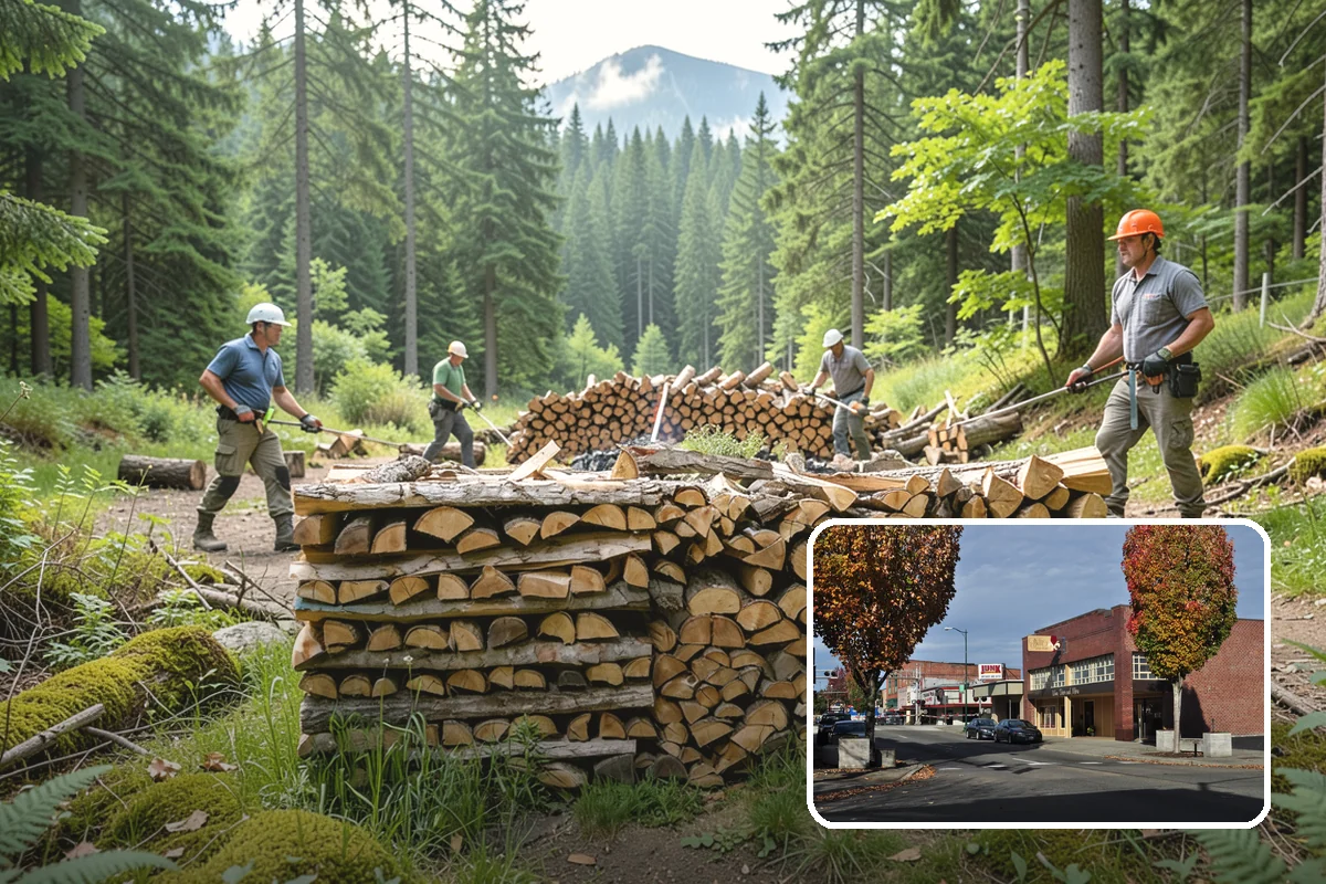 Quarter Cord Firewood in Puyallup, Pierce County, WA - A manageable amount that does not overwhelm your yard