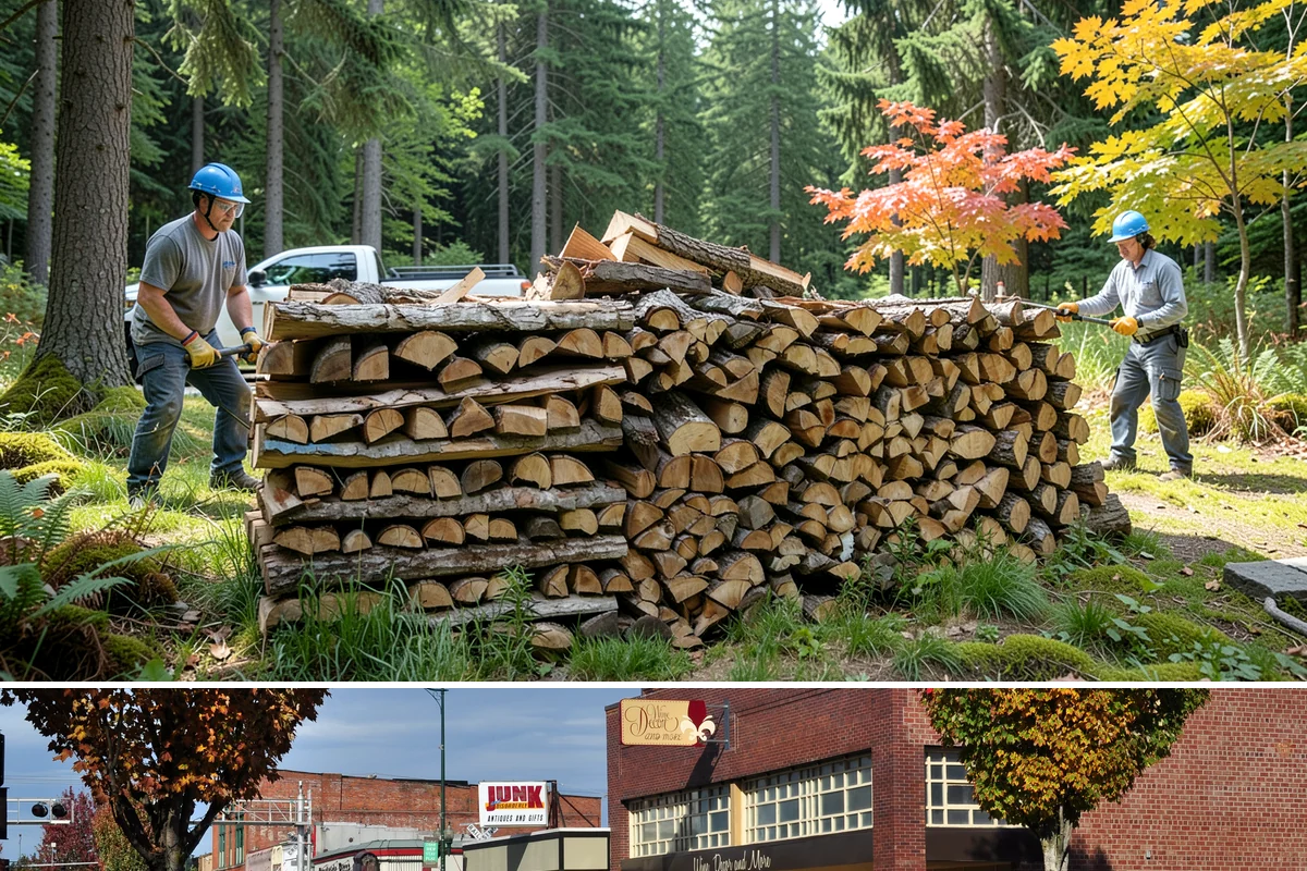 Quarter Cord Firewood in Puyallup, Pierce County, WA - Order in early fall to have a light supply seasoned and ready before the first cold snap.