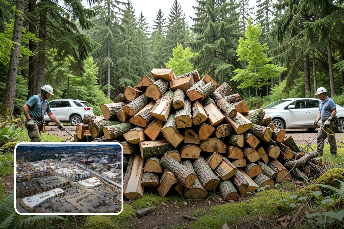 Quarter Cord Firewood in Redmond, King County, WA - A manageable amount that does not overwhelm your yard