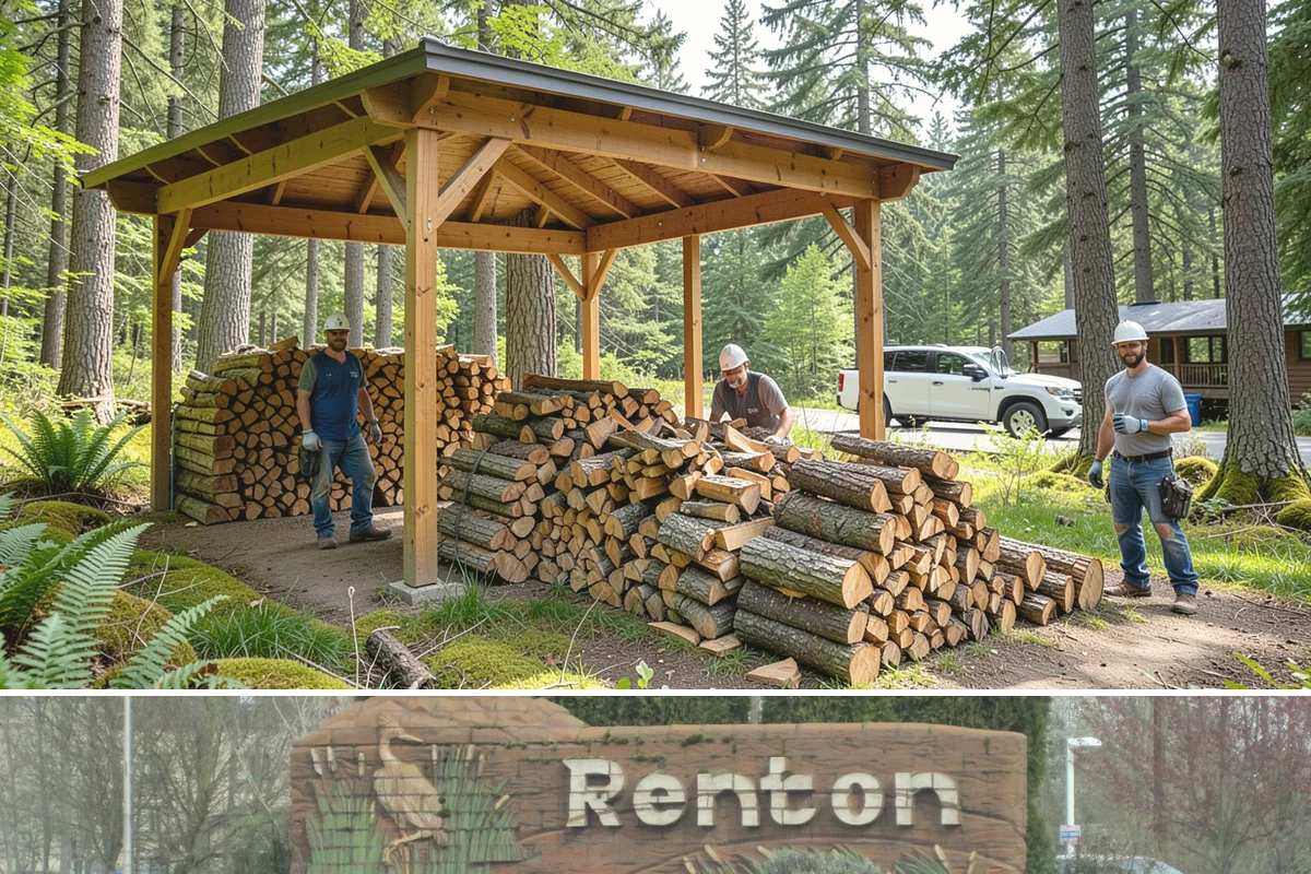 Quarter Cord Firewood in Renton, King County, WA - Order in early fall to have a light supply seasoned and ready before the first cold snap.