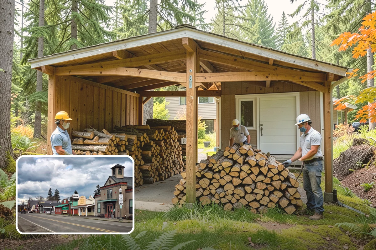 Quarter Cord Firewood in Roy, Pierce County, WA - A manageable amount that does not overwhelm your yard