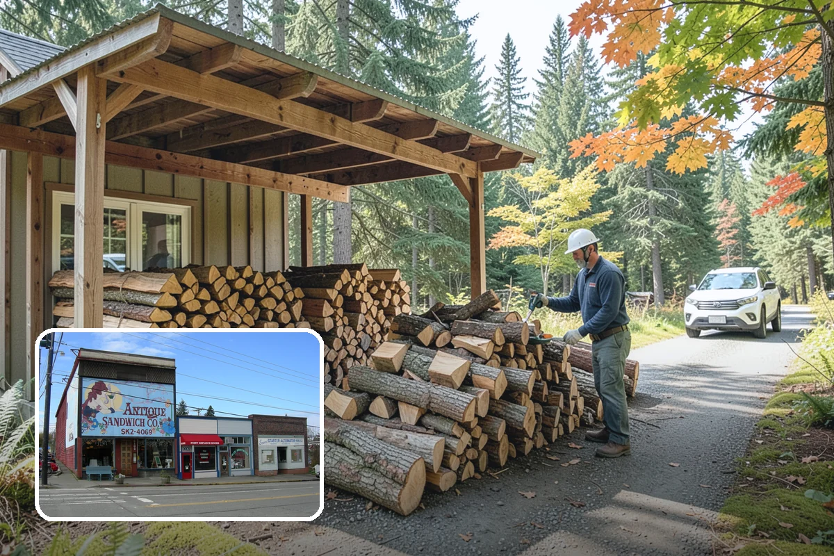 Quarter Cord Firewood in Ruston, Pierce County, WA - A manageable amount that does not overwhelm your yard