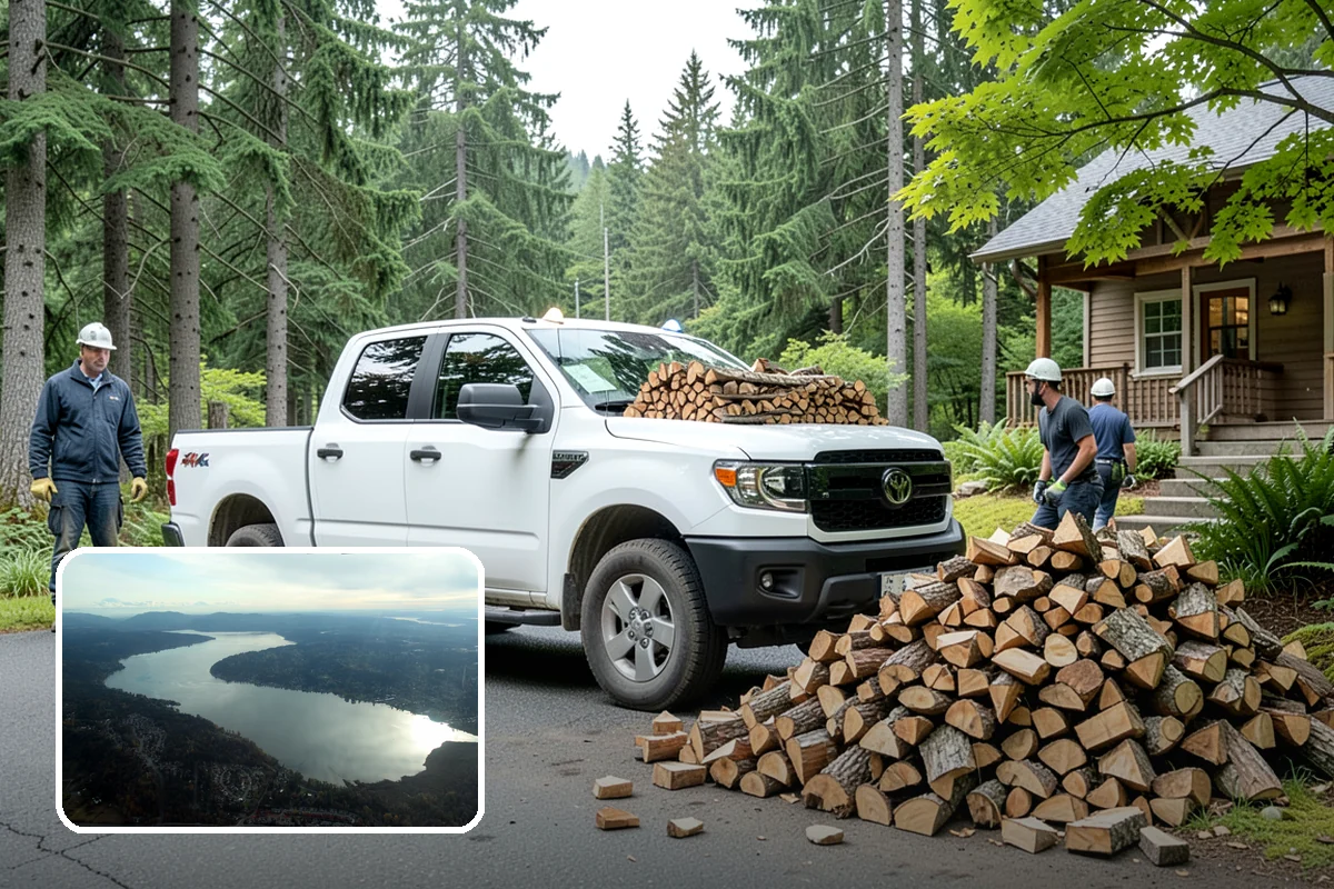 Quarter Cord Firewood in Sammamish, King County, WA - A manageable amount that does not overwhelm your yard
