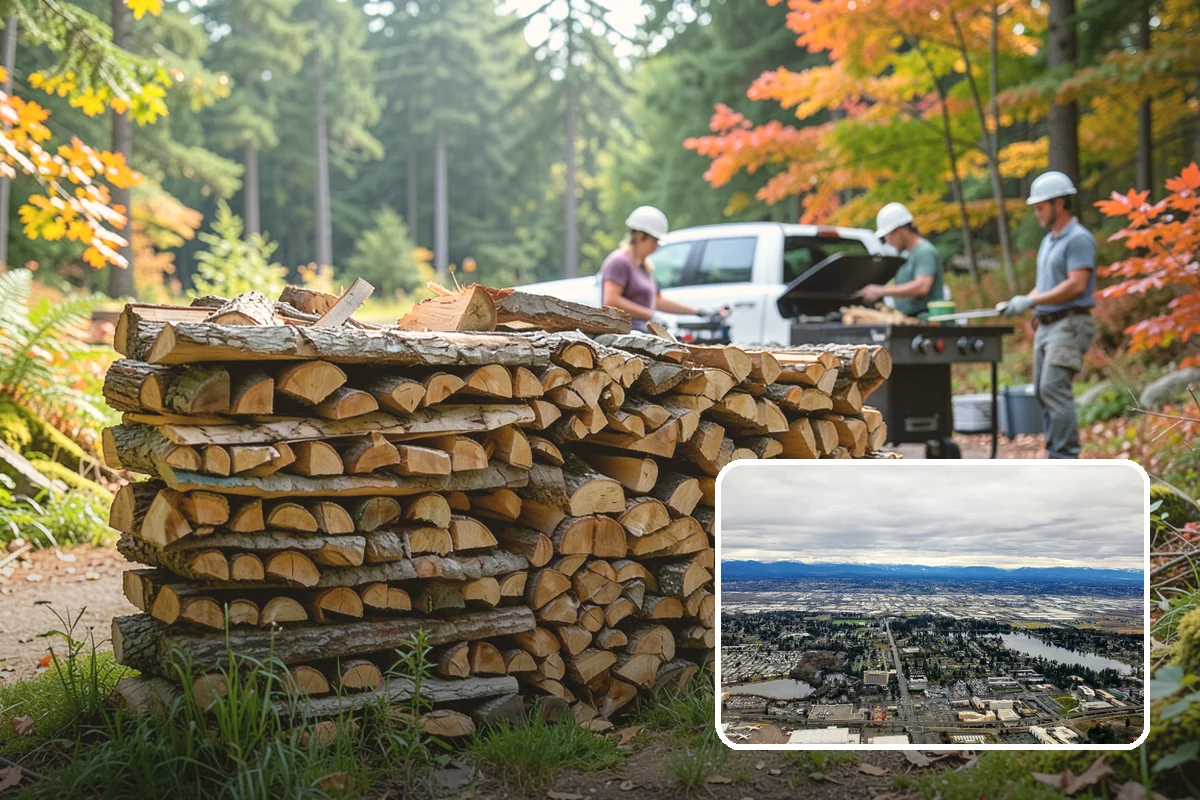 Quarter Cord Firewood in SeaTac, WA - A manageable amount that does not overwhelm your yard