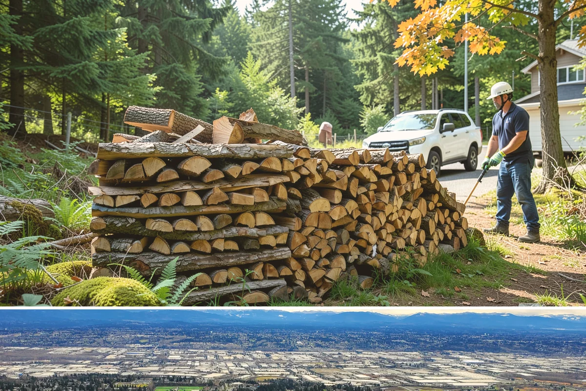 Quarter Cord Firewood in SeaTac, WA - Order in early fall to have a light supply seasoned and ready before the first cold snap.