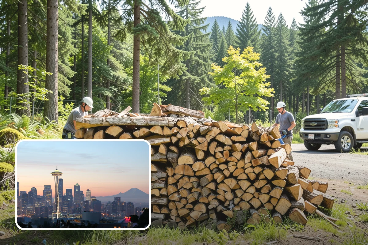 Quarter Cord Firewood in Seattle, King County, WA - A manageable amount that does not overwhelm your yard