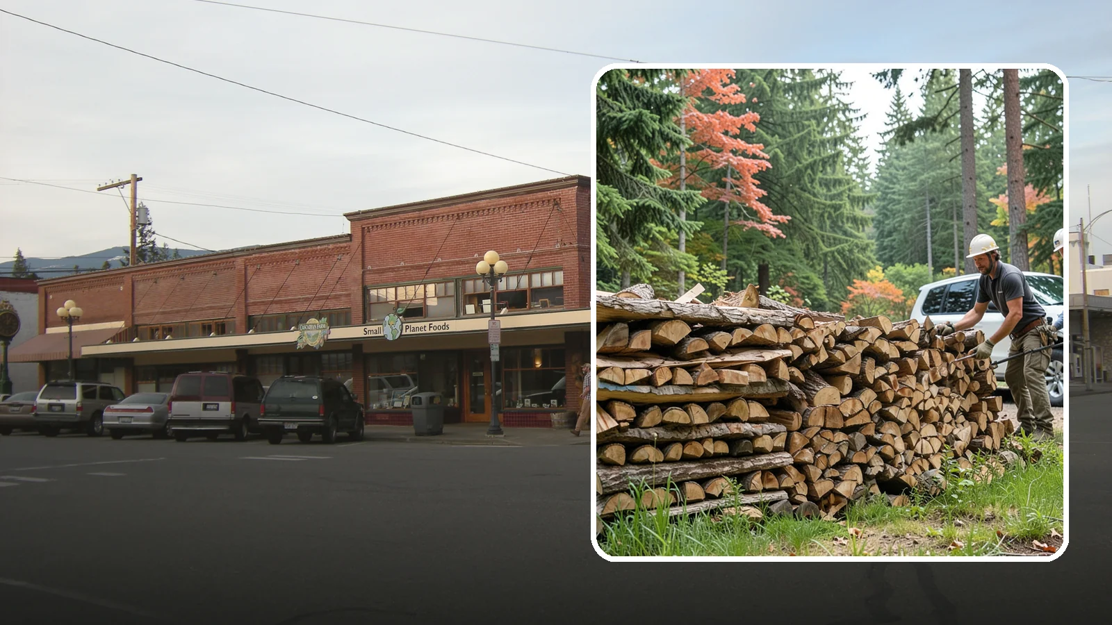 Quarter Cord Firewood in Sedro-Woolley, Skagit County, WA - A quarter cord of seasoned firewood, a right-sized supply for light or occasional home burning.