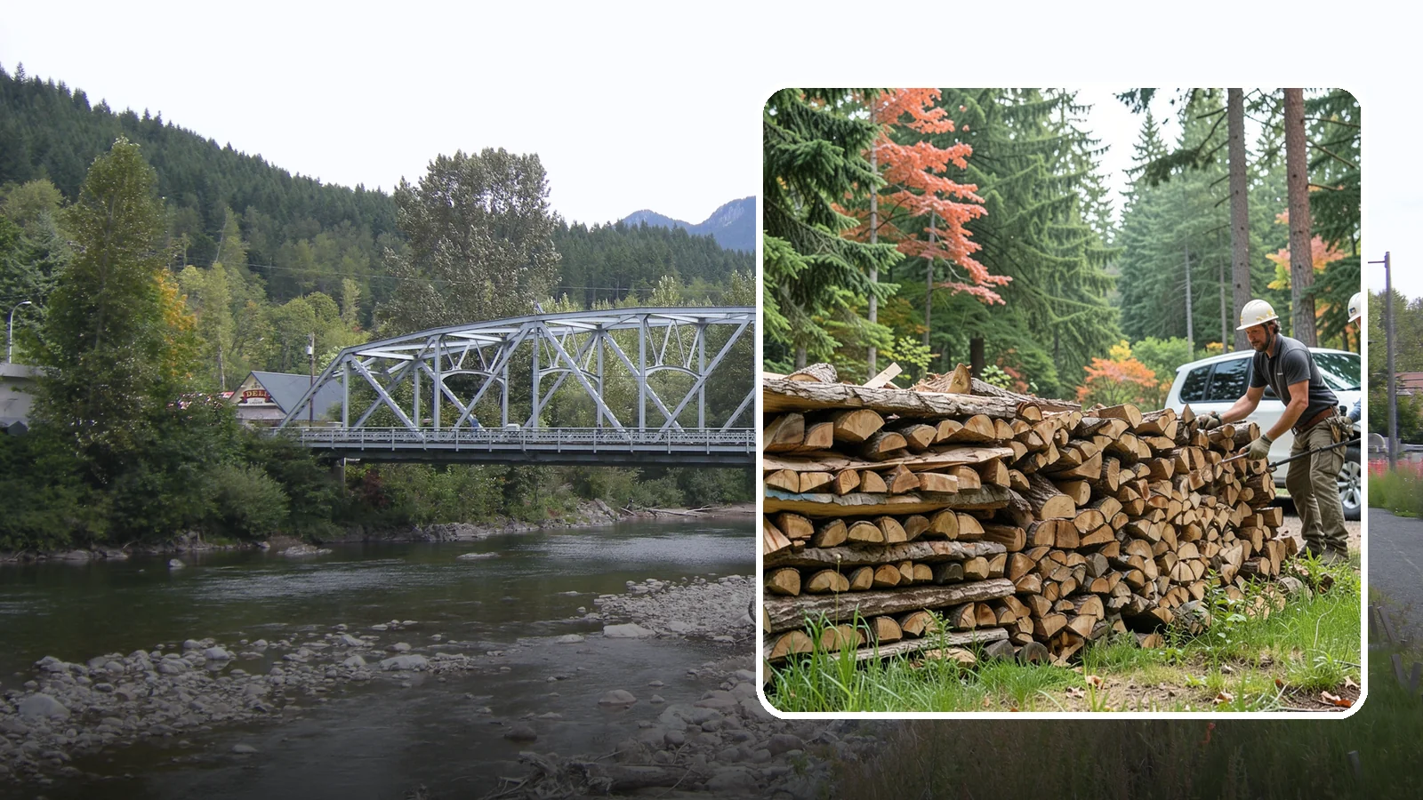 Quarter Cord Firewood in Skykomish, King County, WA - A quarter cord of seasoned firewood, a right-sized supply for light or occasional home burning.