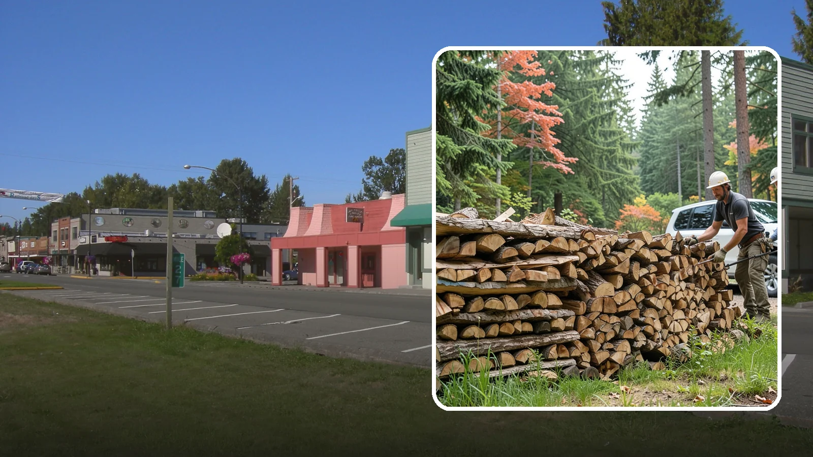 Quarter Cord Firewood in Snoqualmie, King County, WA - A quarter cord of seasoned firewood, a right-sized supply for light or occasional home burning.