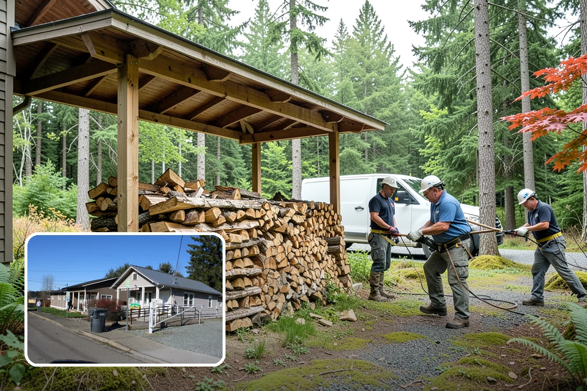 Quarter Cord Firewood in South Prairie, Pierce County, WA - A manageable amount that does not overwhelm your yard
