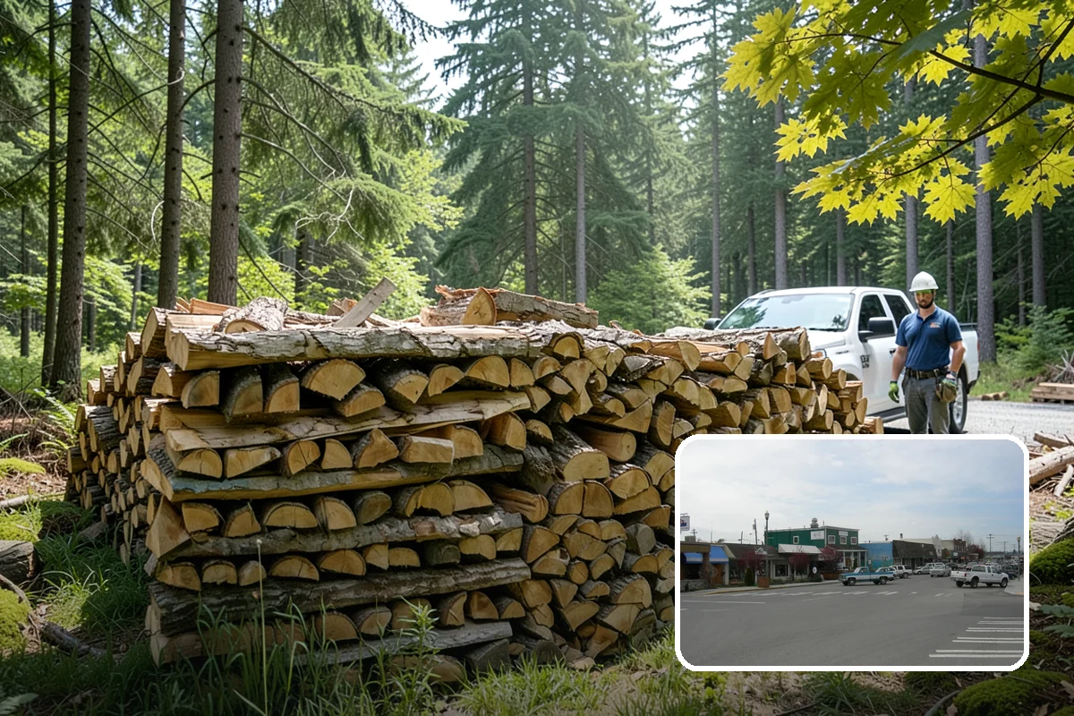 Quarter Cord Firewood in Stanwood, Snohomish County, WA - A manageable amount that does not overwhelm your yard