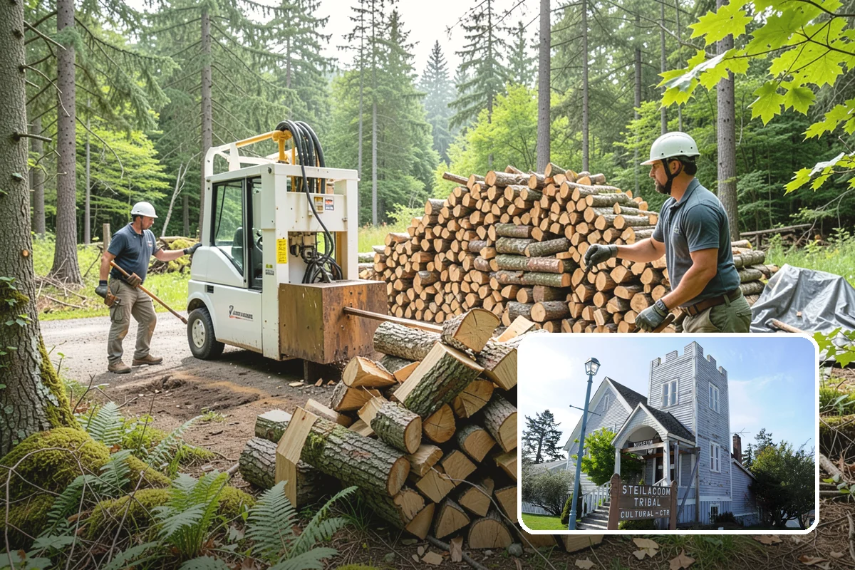 Quarter Cord Firewood in Steilacoom, Pierce County, WA - A manageable amount that does not overwhelm your yard