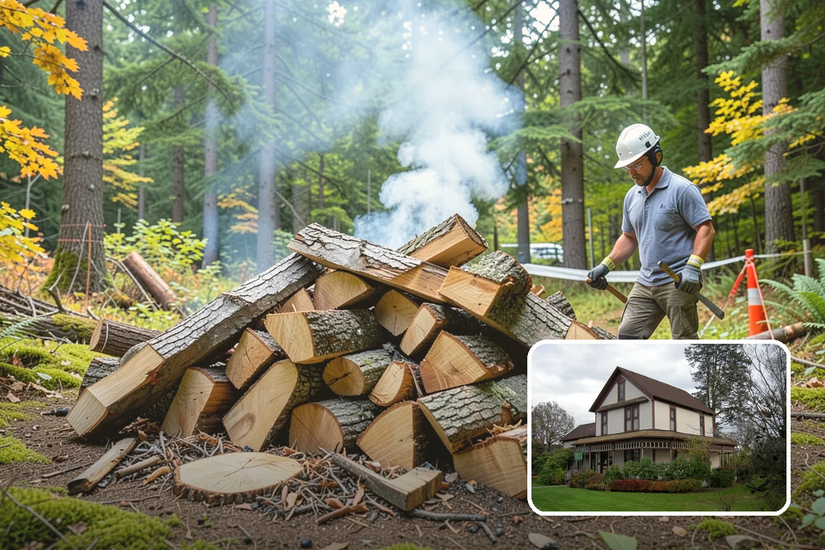 Quarter Cord Firewood in Sumner, Pierce County, WA - A manageable amount that does not overwhelm your yard