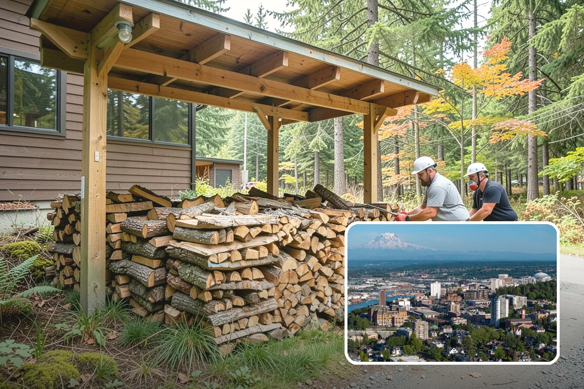Quarter Cord Firewood in Tacoma, Pierce County, WA - A manageable amount that does not overwhelm your yard