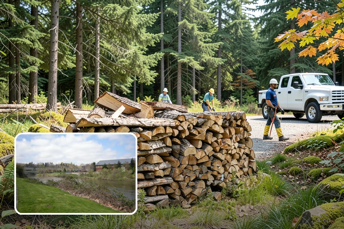 Quarter Cord Firewood in Tukwila, King County, WA - A manageable amount that does not overwhelm your yard