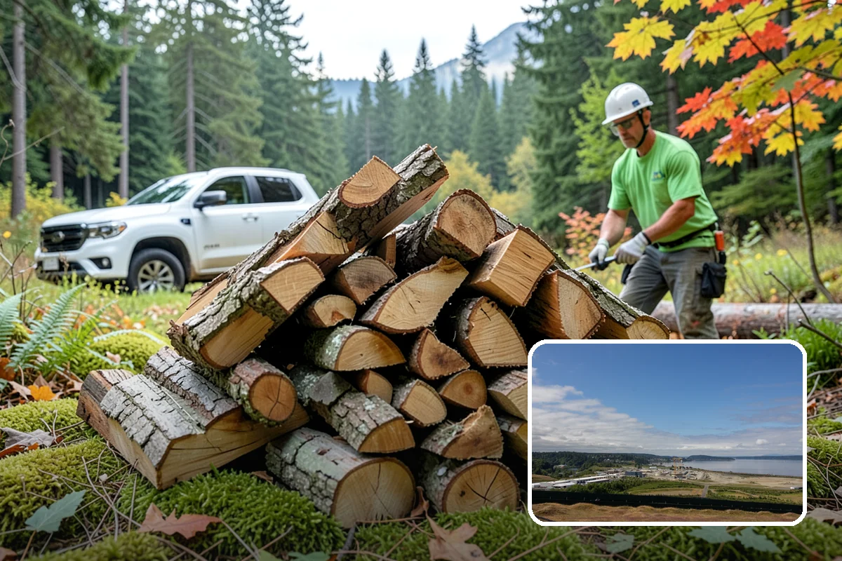 Quarter Cord Firewood in University Place, Pierce County, WA - A manageable amount that does not overwhelm your yard
