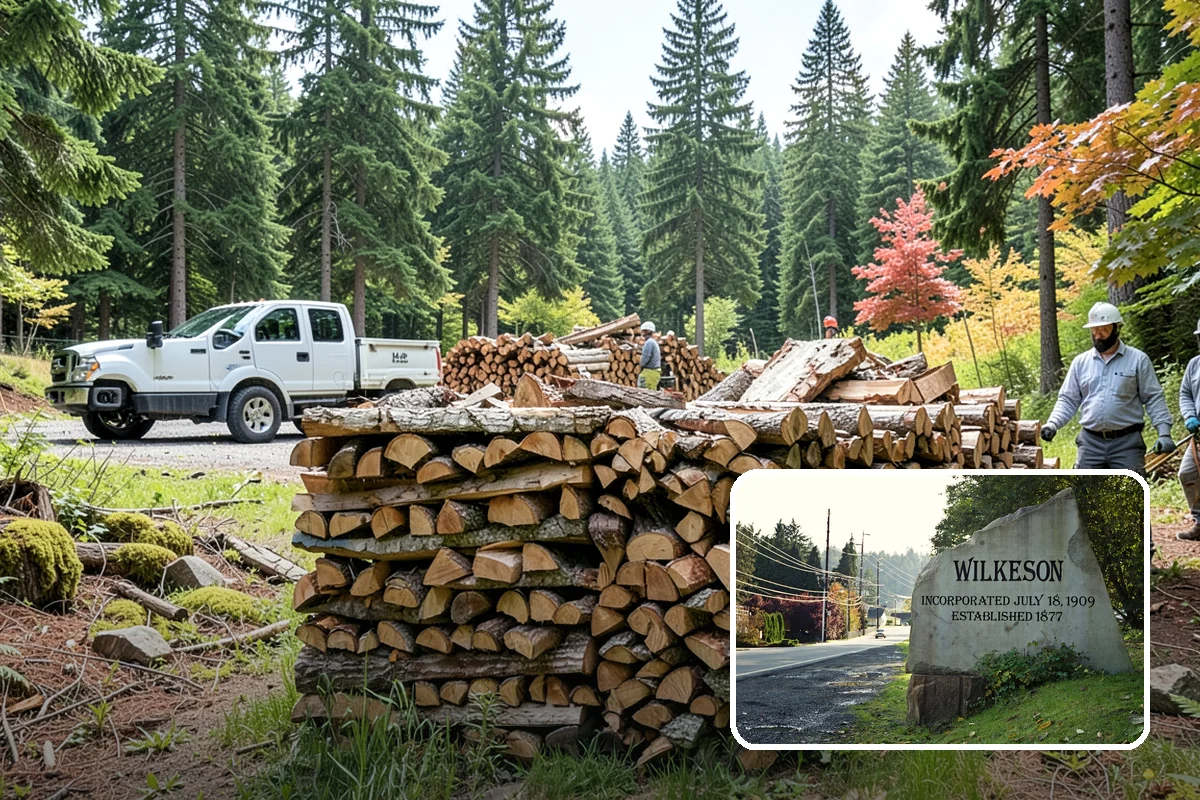 Quarter Cord Firewood in Wilkeson, Pierce County, WA - A manageable amount that does not overwhelm your yard