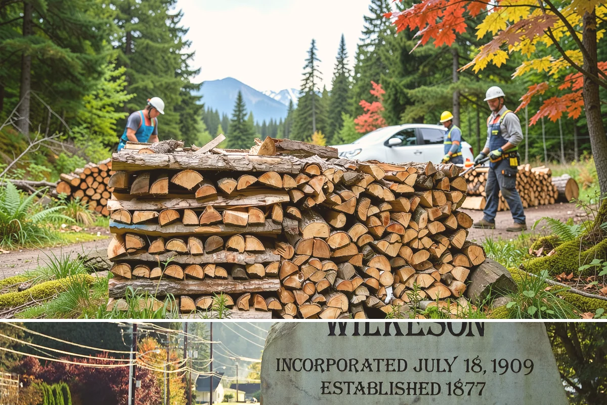 Quarter Cord Firewood in Wilkeson, Pierce County, WA - Order in early fall to have a light supply seasoned and ready before the first cold snap.