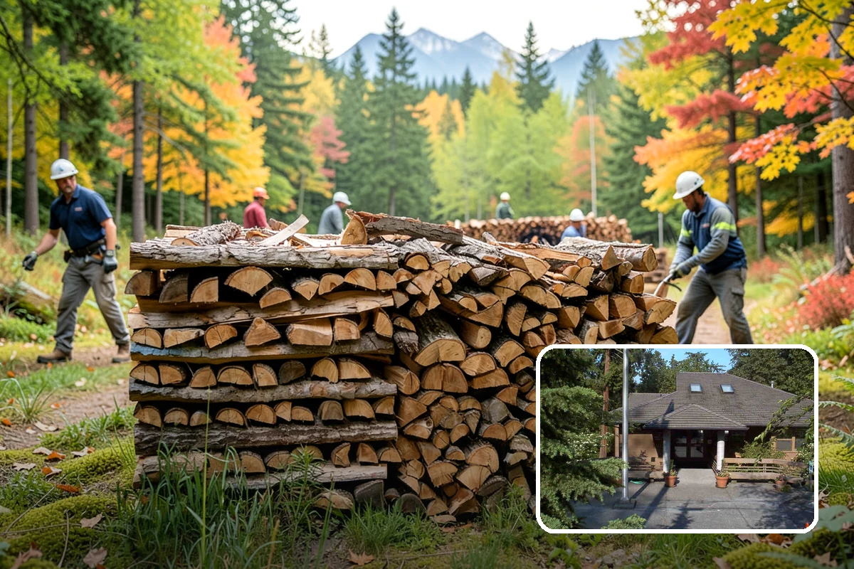 Quarter Cord Firewood in Yarrow Point, King County, WA - A manageable amount that does not overwhelm your yard