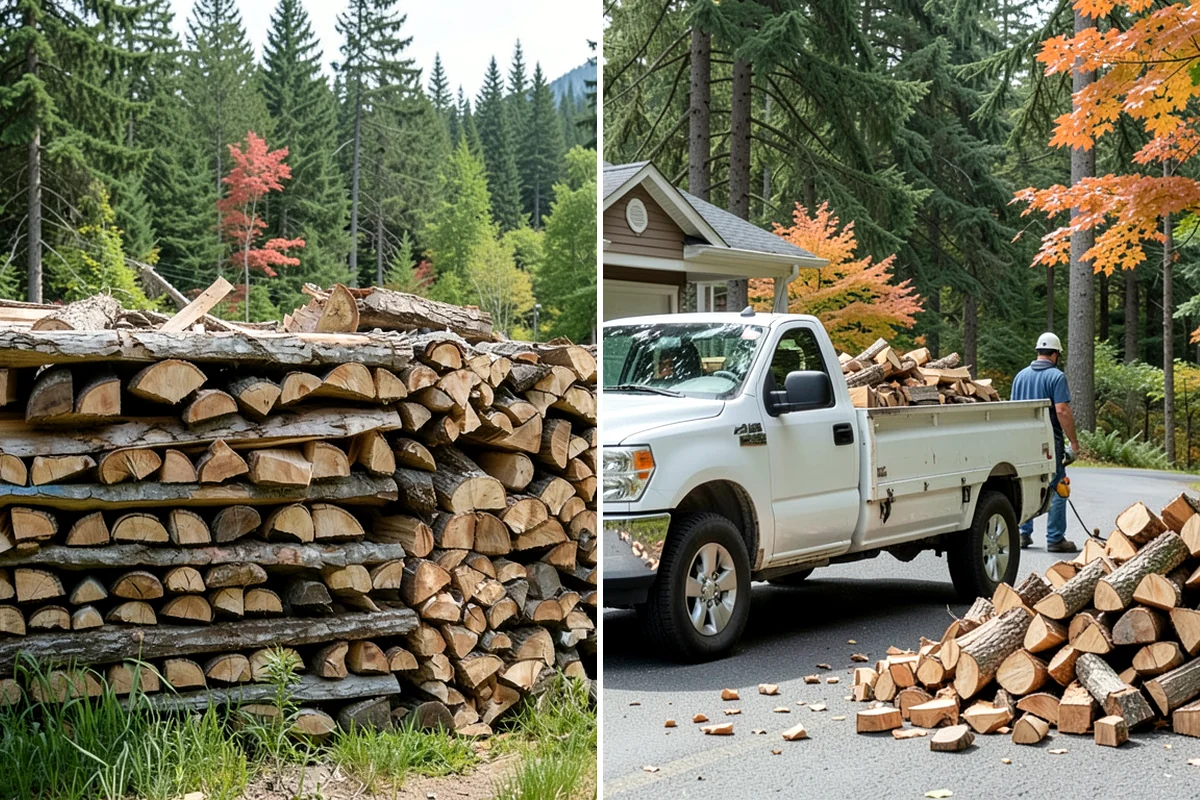 Ready-to-Burn Firewood in Arlington, Snohomish County, WA - We cut and split the rounds