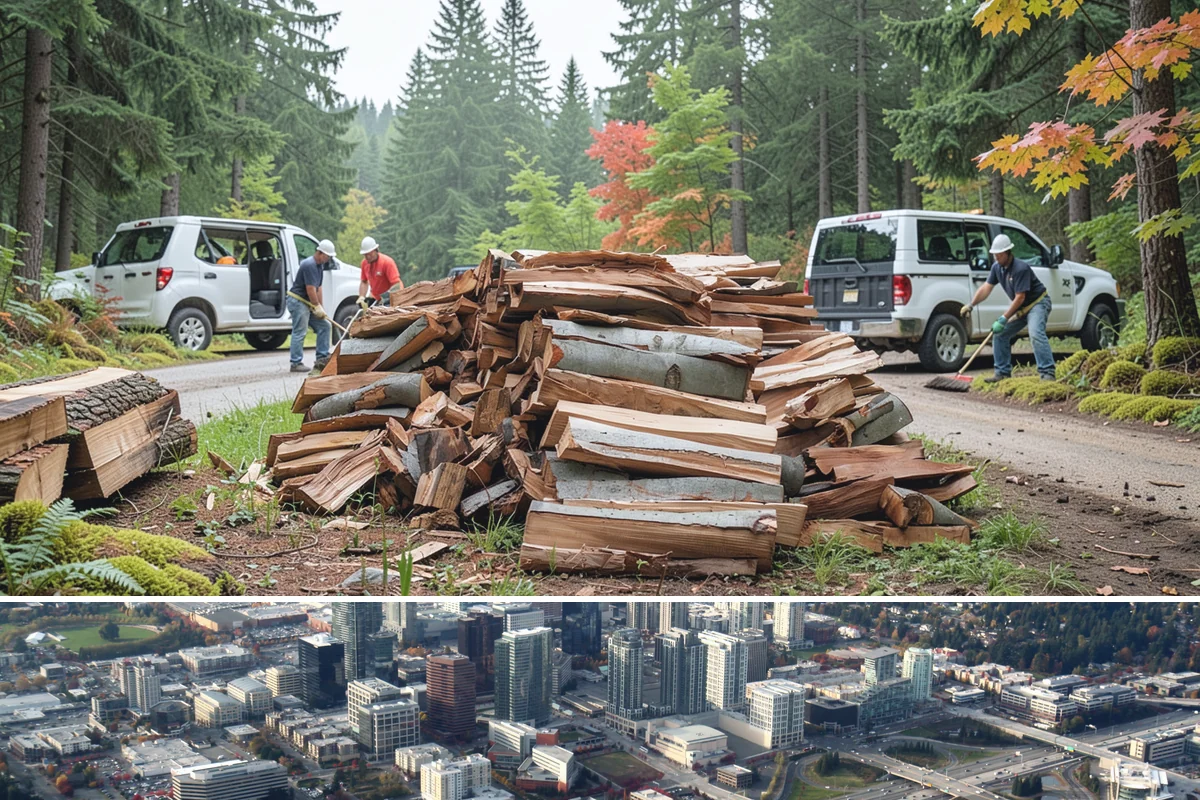 Ready-to-Burn Firewood in Bellevue, King County, WA - Especially in demand at the first cold snap when households need heat immediately.
