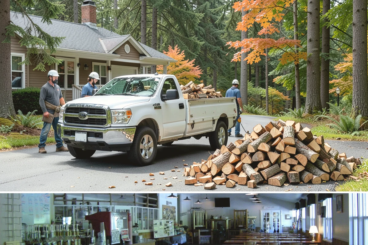 Ready-to-Burn Firewood in Black Diamond, King County, WA - Especially in demand at the first cold snap when households need heat immediately.