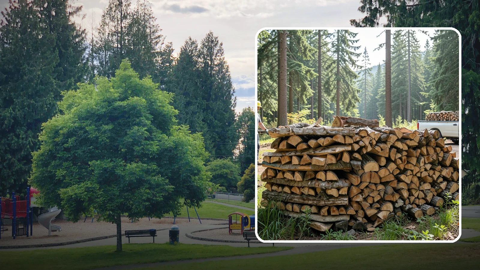 Ready-to-Burn Firewood in Bonney Lake, Pierce County, WA - Firewood prepared and cured so you can light a fire the moment it is delivered.