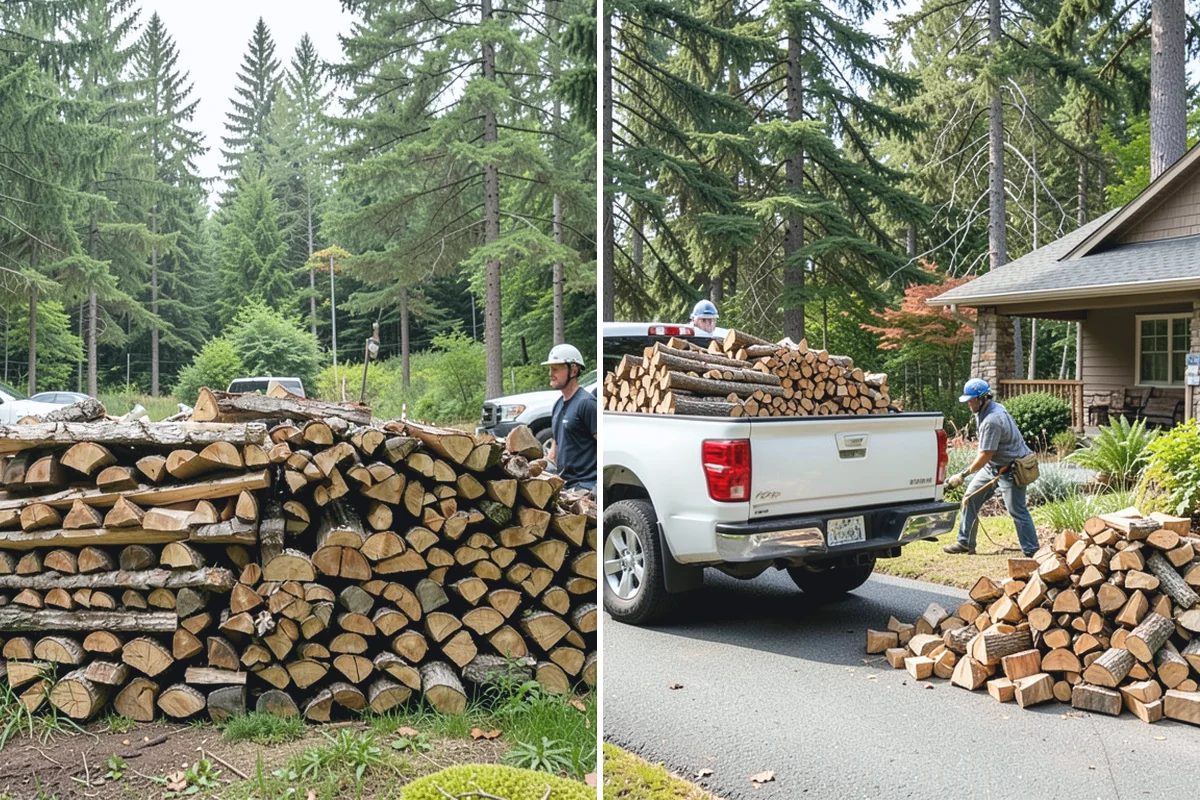 Ready-to-Burn Firewood in Buckley, Pierce County, WA - We cut and split the rounds