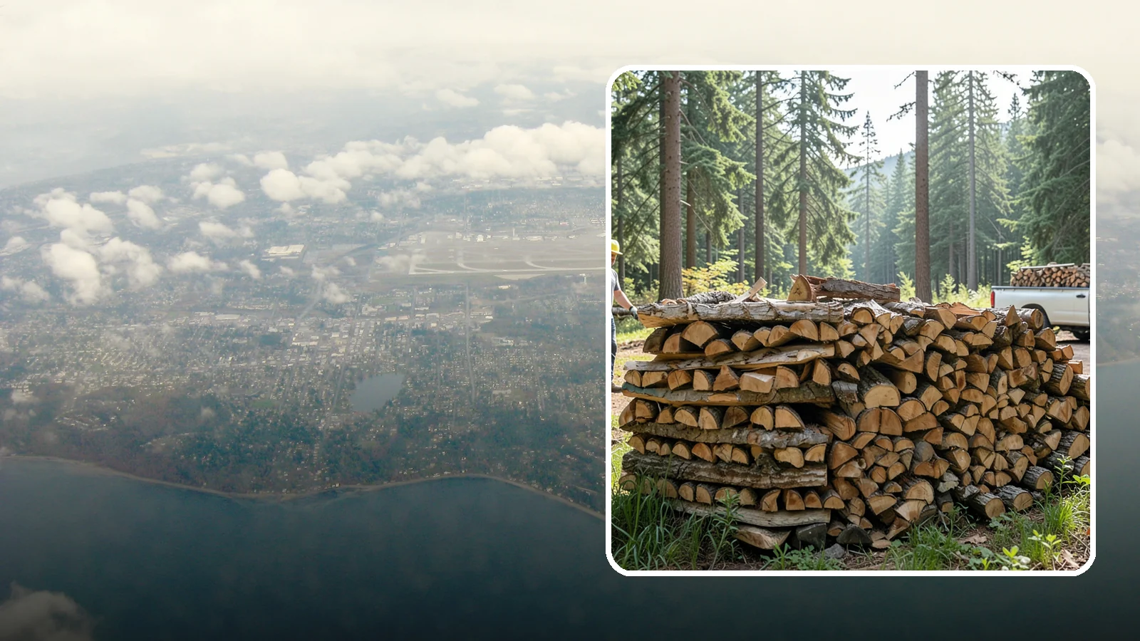 Ready-to-Burn Firewood in Burien, King County, WA - Firewood prepared and cured so you can light a fire the moment it is delivered.