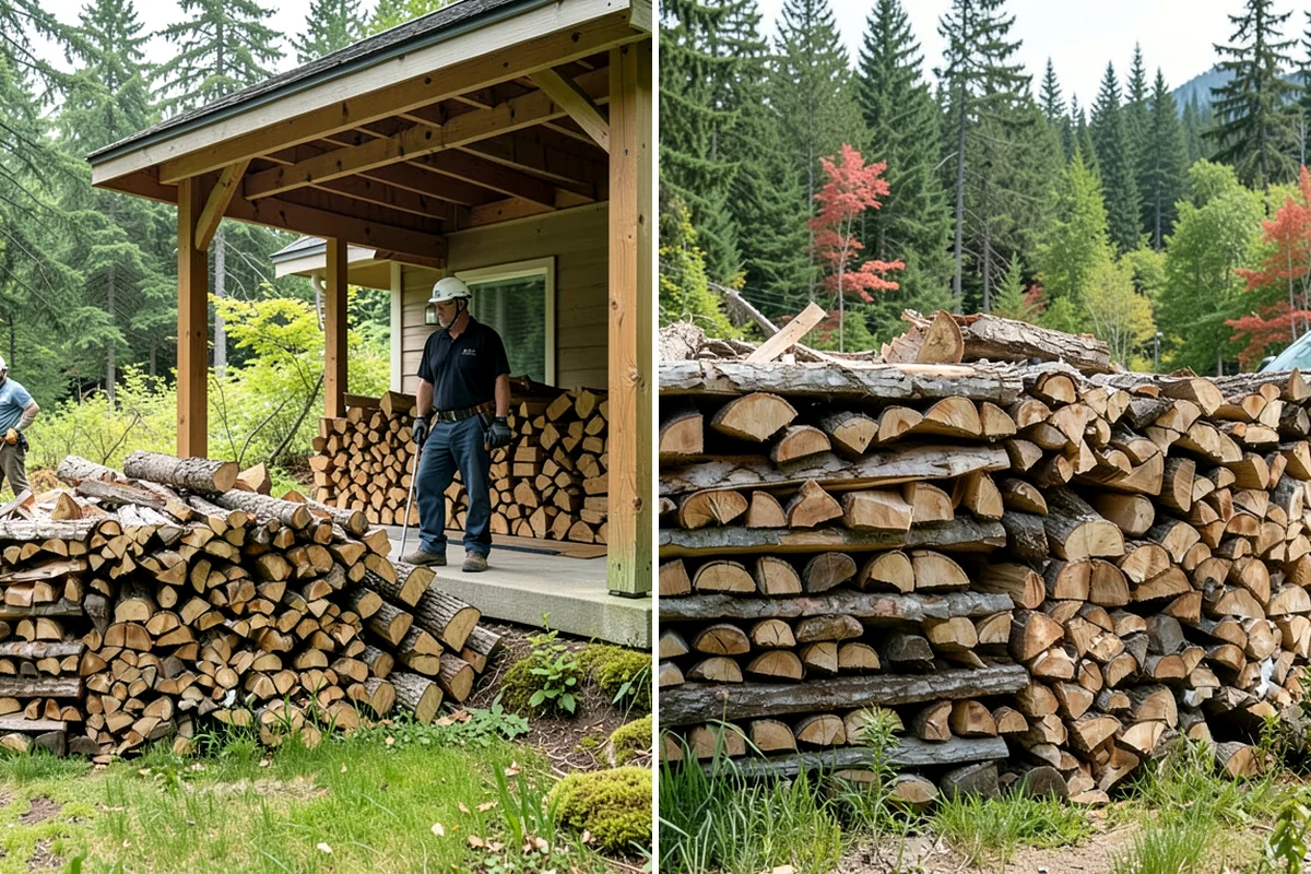 Ready-to-Burn Firewood in Concrete, Skagit County, WA - We cut and split the rounds