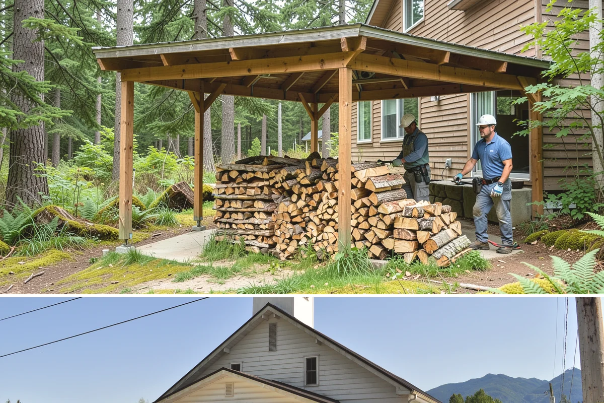 Ready-to-Burn Firewood in Concrete, Skagit County, WA - Especially in demand at the first cold snap when households need heat immediately.