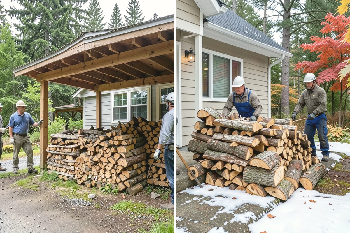 Ready-to-Burn Firewood in Covington, WA - We cut and split the rounds