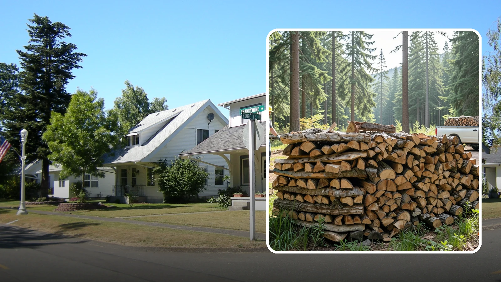 Ready-to-Burn Firewood in DuPont, Pierce County, WA - Firewood prepared and cured so you can light a fire the moment it is delivered.