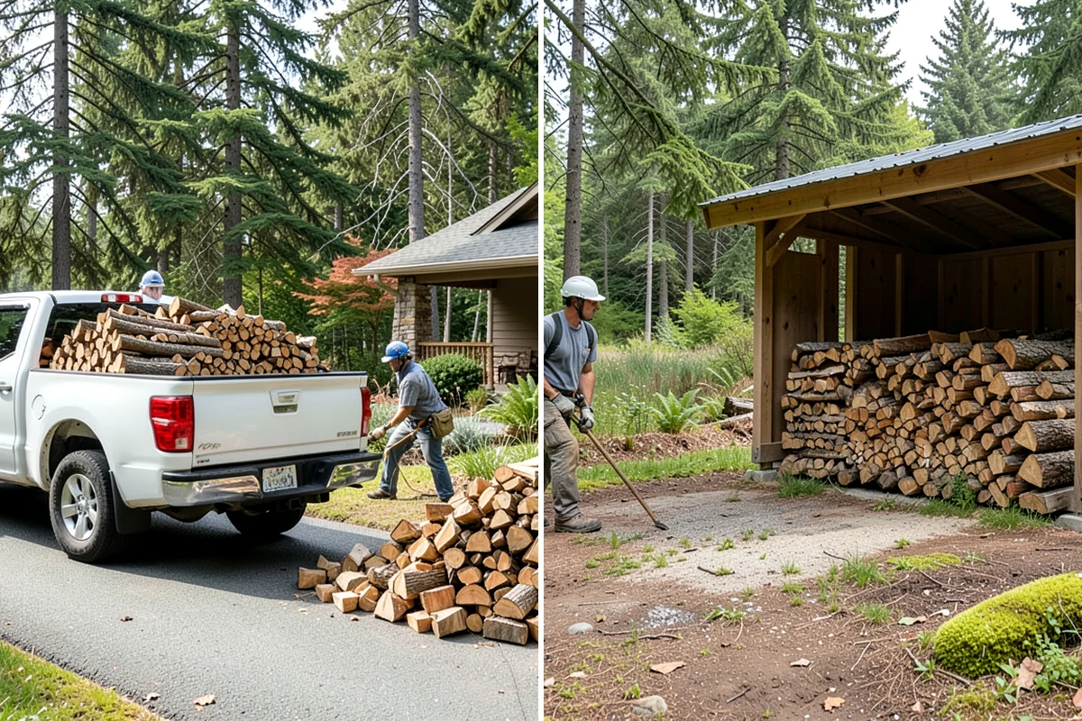 Ready-to-Burn Firewood in DuPont, Pierce County, WA - We cut and split the rounds