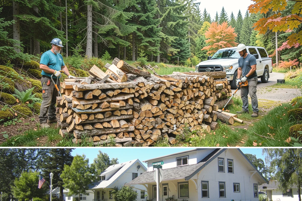 Ready-to-Burn Firewood in DuPont, Pierce County, WA - Especially in demand at the first cold snap when households need heat immediately.
