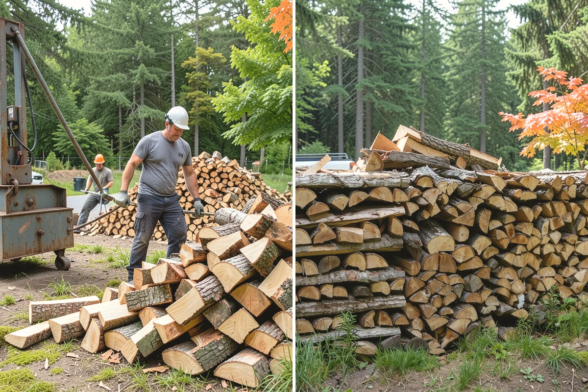 Ready-to-Burn Firewood in Duvall, King County, WA - We cut and split the rounds