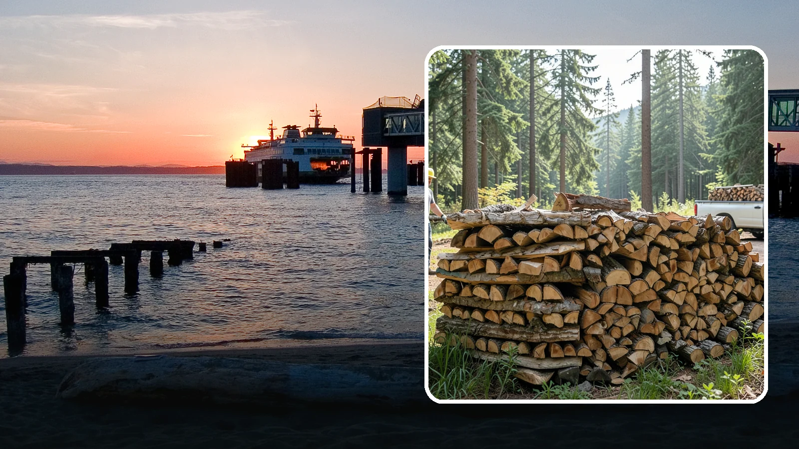 Ready-to-Burn Firewood in Edmonds, Snohomish County, WA - Firewood prepared and cured so you can light a fire the moment it is delivered.