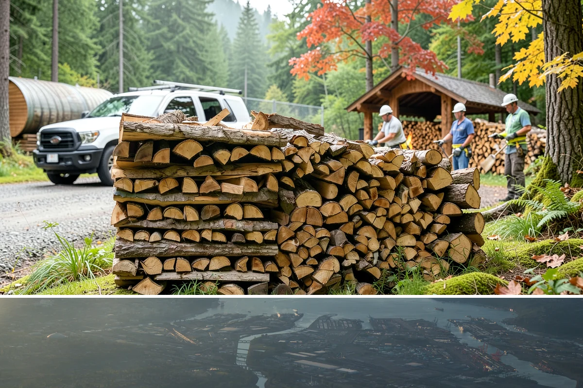 Ready-to-Burn Firewood in Fife, Pierce County, WA - Especially in demand at the first cold snap when households need heat immediately.