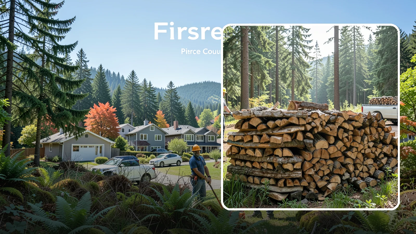 Ready-to-Burn Firewood in Fircrest, Pierce County, WA - Firewood prepared and cured so you can light a fire the moment it is delivered.